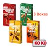 [LOTTE] Набор из 3 шоколадных палочек PEPERO / Оригинал / Миндаль / Choco Field (Ню) / Хрустящий Original 54g 3 boxes
