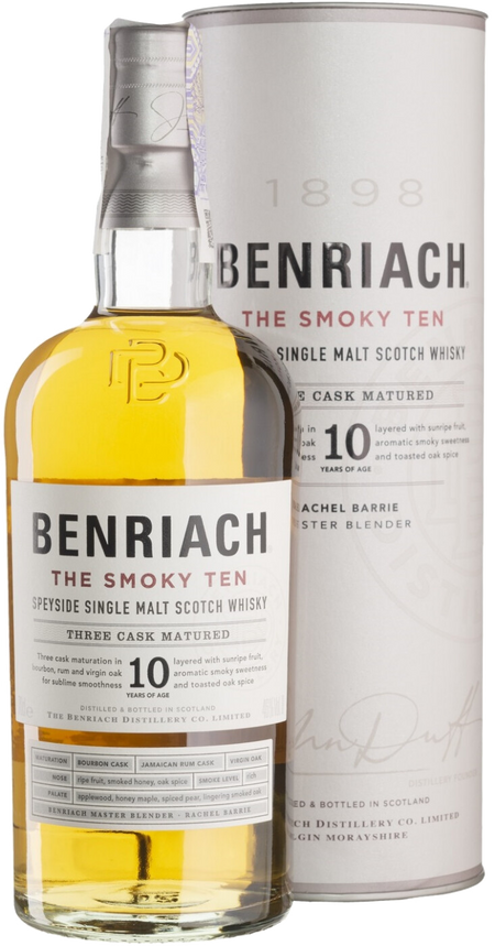 Benriach The Smoky Ten Single Malt Scotch Whisky (gift box)