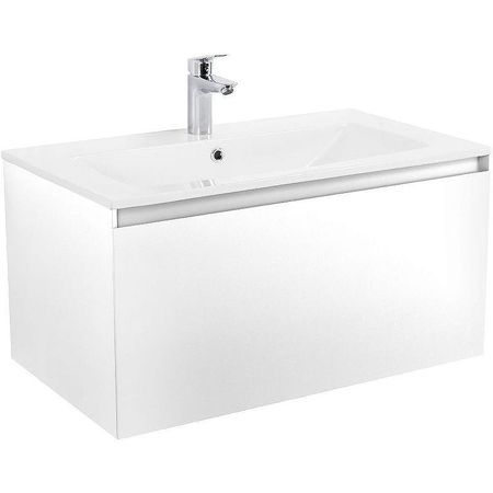 Тумба под раковину Art Max Latina 80 AM-Latina-800-1C-SO-BM подвесная Белая матовая 41040₽