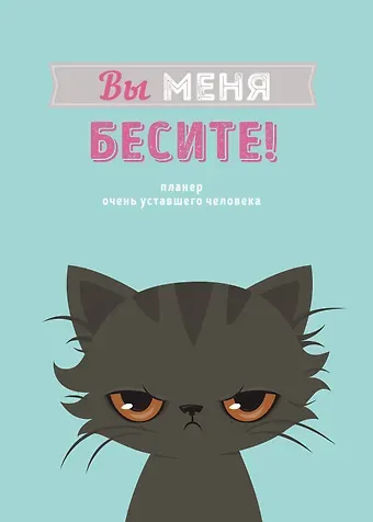 Планер недат. А4 36л "Вы меня бесите!" скоба, вертик.