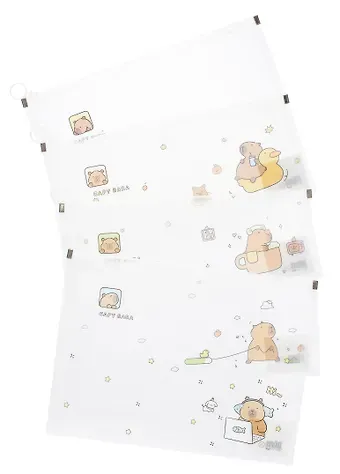 Папка на молнии А4 "Capybara", ассорти