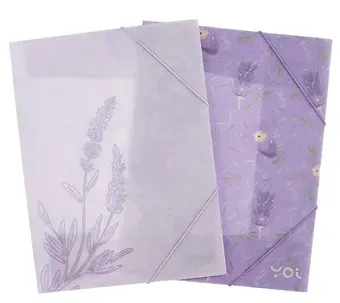 Папка на резинке А4 "Lavender", ассорти, Yoi