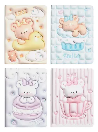 Записная книжка А6 96л "Sweet Kawaii 3D" мел.картон, ассорти