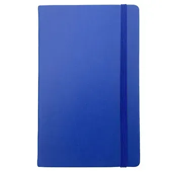 Книга для записей А5 96л кл. "Joy Book. Синее озеро" иск.кожа, тонир.блок, скругл.углы, резинка, ляссе, карман на задн.форзаце
