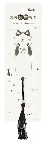 Закладка для книг пластиковая "Милаши", с кисточкой, ассорти