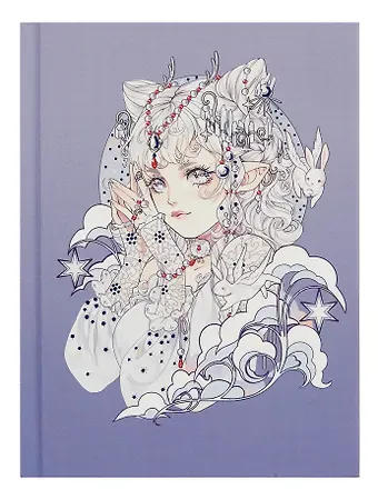Записная книжка А6 80л кл. "Fairy (Эксклюзив)" 7БЦ, мат.лам. soft-touch, тисн.фольгой, офсет