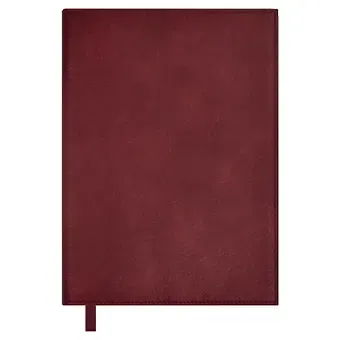 Ежедневник недат. А5+ 160л 175*245 "Шеврет" бордовый, кожзам, мягк.переплет, блинтовое тиснение, офсет, ляссе из иск.кожи, подар.упаковка