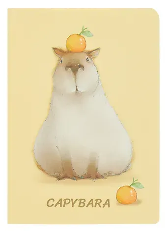 Записная книжка А7 30л кл. "Чувиляева. Capybara" сшивка, тонир.блок