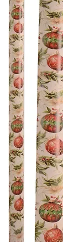 Бумага упаковочная 70*100см "Christmas balls" НГ, мел., инд.уп.