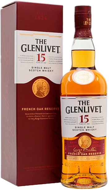 The Glenlivet Single Malt Scotch Whisky 15 y.o. (gift box)