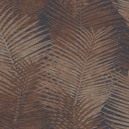 Обои Emiliana Parati Chromatic 45101 Винил на флизелине 0701005 КоричневыйСиний Листья 6100₽