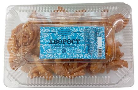Хворост хрустящий Восточные сладости медовый с кунжутом, 200 г