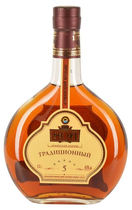 Коньяк НОЙ Традиционный пятилетний Армения, 0,5 л