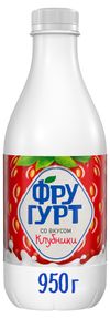 Напиток кисломолочный Фругурт со вкусом клубники БЗМЖ, 950 г