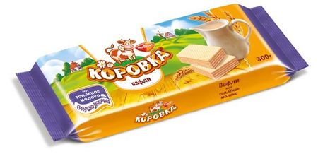 Вафли Рот Фронт Коровка топленое молоко, 300 г