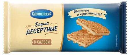 Вафли Коломенский Десертные с халвой, 90 г