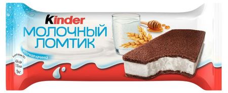 Пирожное бисквитное Kinder Молочный ломтик с медом и злаками, 28 г