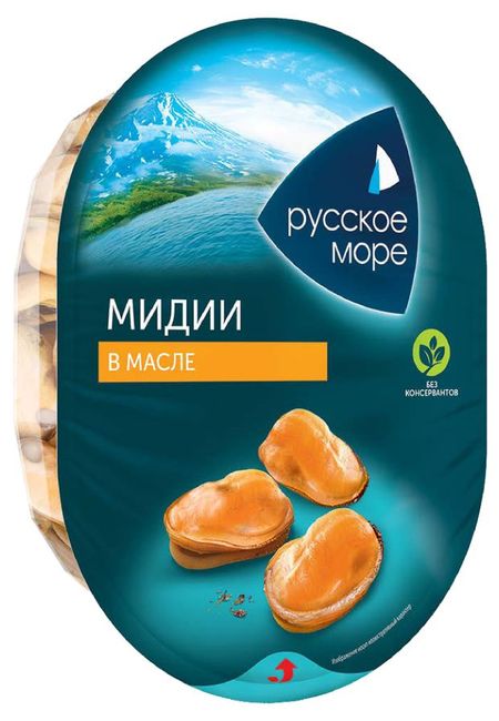 Мясо мидии Русское море Классик чилийской в растительном масле, 180 г
