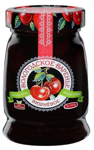Варенье ЭкоПродукт Вологодское вишневое домашнее, 370 г