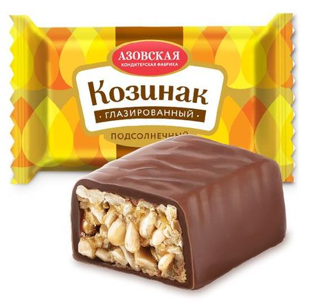 Козинак Азовская кондитерская фабрика подсолнечный глазированный, вес