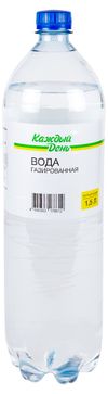 Вода питьевая Каждый день газированная, 1,5 л