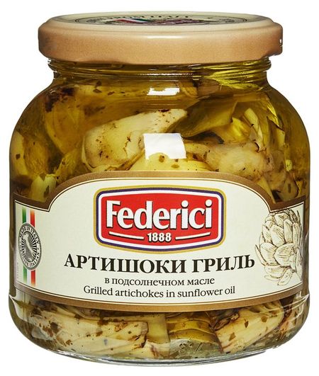 Артишоки Federici гриль в подсолнечном масле, 280 г