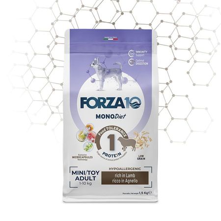Forza10 Mini Diet сухой корм для собак мелких пород сухой корм для склонных к пищевой аллергии с ягненком и рисом - 15 кг 2113₽