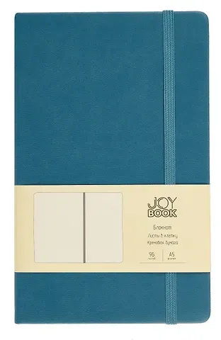 Книга для записей А5 96л кл. "Joy Book. Летние сумерки" иск.кожа, тонир.блок, скругл.углы, ляссе, резинка, карман на задн.форзаце