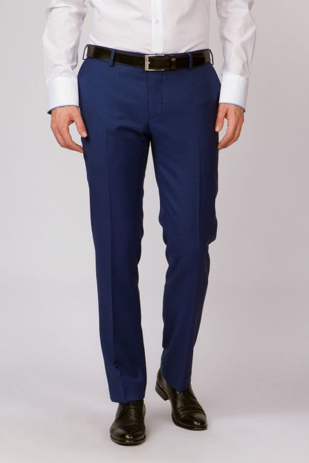 Костюмные брюки зауженные из шерсти 3000₽