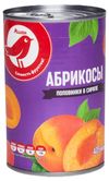 Абрикосы консервированные АШАН Красная птица половинки в сиропе, 425 г