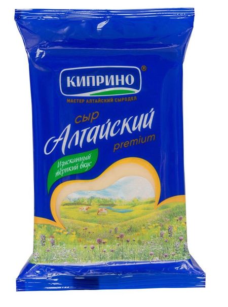 Сыр твердый Алтайский Киприно БЗМЖ, 200 г