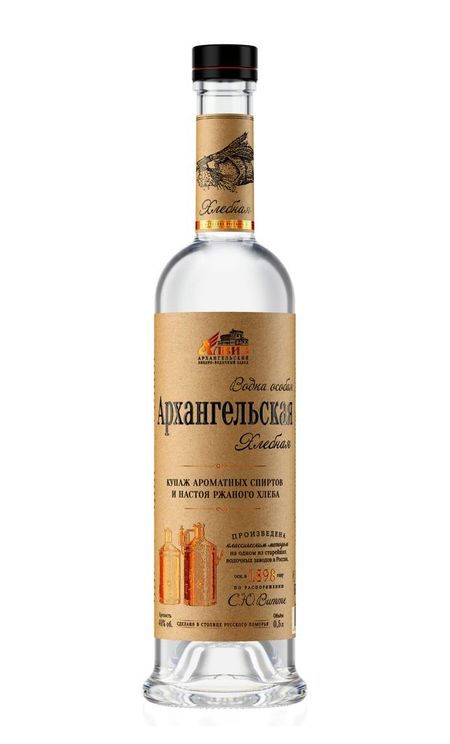 Водка Архангельская Хлебная Россия, 0,5 л