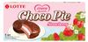 Печенье бисквитное Lotte Choco Pie глазированное со вкусом клубники, 168 г