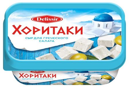 Сыр рассольный плавленый Delissir Хоритаки для греческого салата 30% БЗМЖ, 180 г