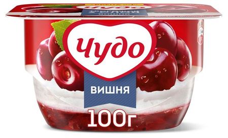 Творожок Чудо воздушный вишня 4.2%, 100 г