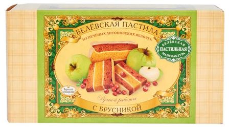 Пастила Белевская пастильная мануфактура с брусникой, 200 г