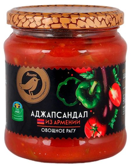 Аджапсандал АШАН Золотая птица овощное рагу, 460 г