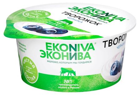 Творожок ЭкоНива с черникой 5% БЗМЖ, 125 г