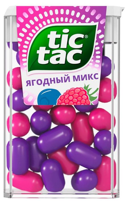 Драже Tic Tac Ягодный микс со вкусом малины и голубики, 16 г