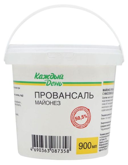 Майонез Каждый День Провансаль 50,5%, 900 мл