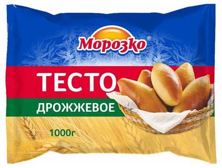 Тесто замороженное дрожжевое Морозко, 1 кг