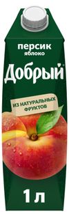 Напиток сокосодержащий Добрый Персик-Яблоко, 1 л