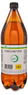 Пиво светлое Каждый день фильтрованное 4,1%, 1,45 л
