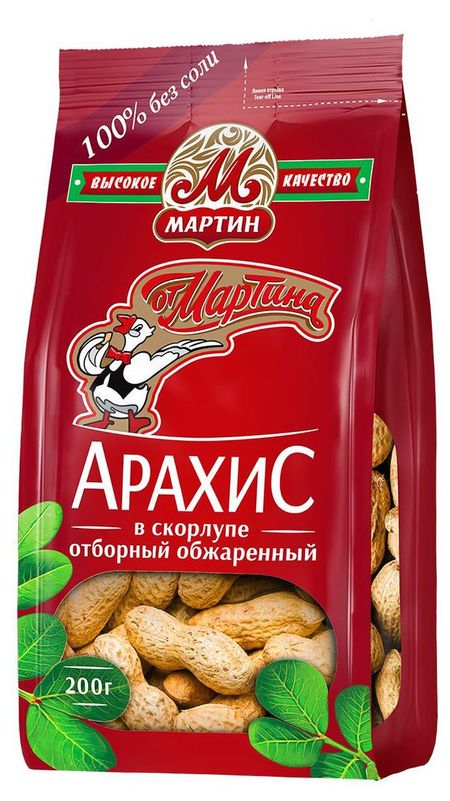 Арахис От Мартина в скорлупе жареный, 200 г