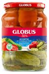 Ассорти овощное GLOBUS томаты и огурцы, 720 мл