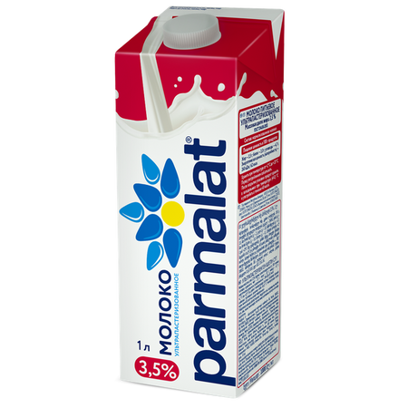Молоко Parmalat ультрапастеризованное 3,5% БЗМЖ, 1 л