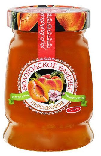 Варенье ЭкоПродукт Вологодское персиковое домашнее, 370 г
