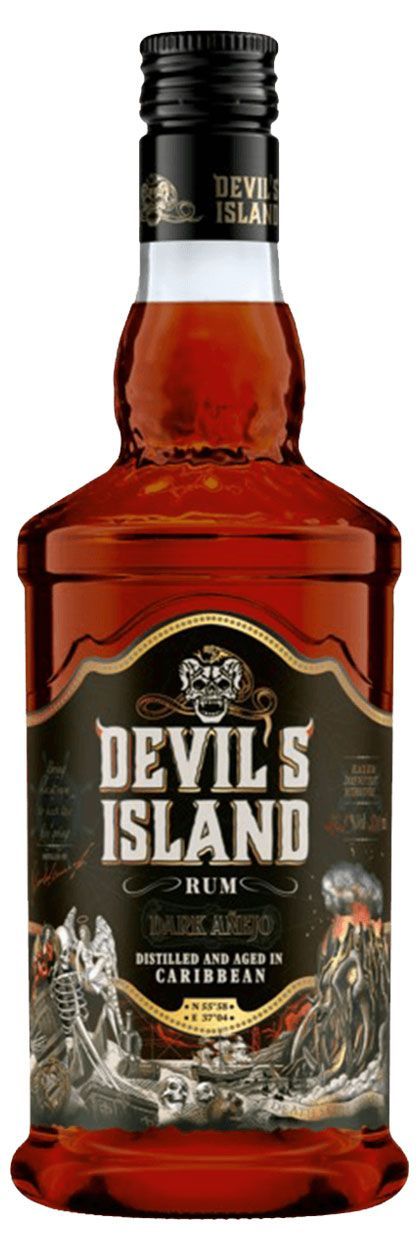 Ром Devil's Island Дарк 37,5% Россия, 1 л