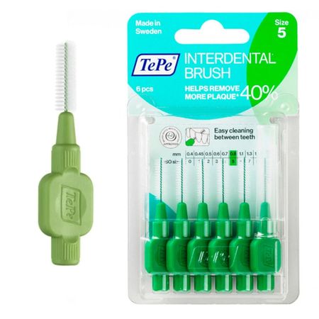 Межзубный ершик TePe Size 5 08 мм 6 шт 790₽