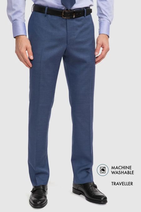 Костюмные брюки зауженные из шерсти Machine Washable 7498₽